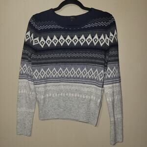 Preowned- J.Crew Wool Blend Crewneck Pullover Sweater Womens (Size S)